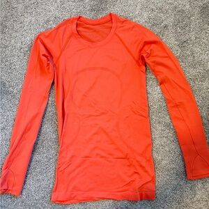 lululemon Swiftly Tech Long Sleeve - Orange